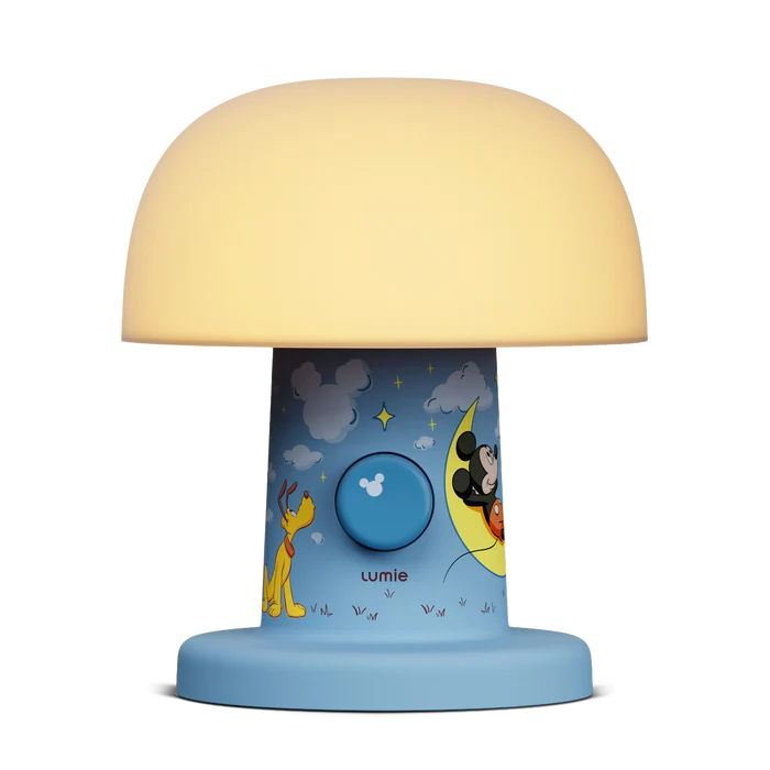 Lumie children's Disney collaboration bedside lamp.